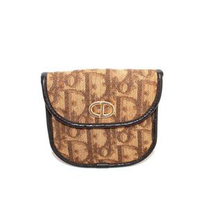 Dior Vintage Montaigne Brown Coin Purse